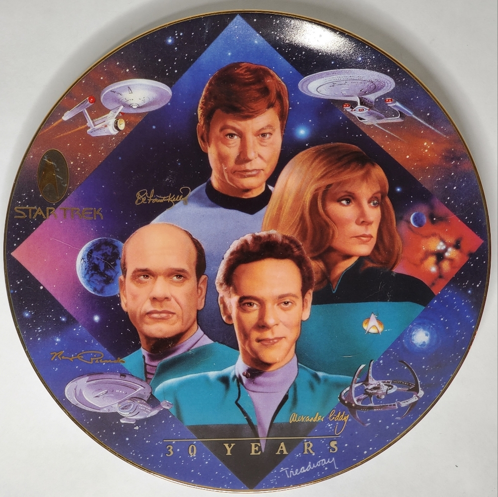 The Hamilton Collection, Star Treck: 30 Yrs Collectable Plate Starfleet Dr.'s